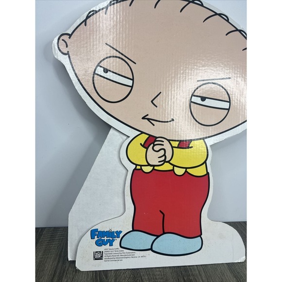 Family Guy Stewie Griffin 2005 Life-Size 24.5" Cardboard Standee Cutout Rare HTF - Picture 2 of 16